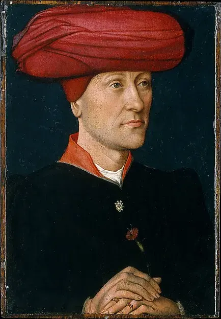 Portrait of a Man in a Chaperon — Netherlandish Painter — praca twórcy Hanna Zając na Freshwall Marketplace