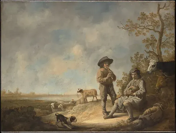 Piping Shepherds — Aelbert Cuyp — praca twórcy Patryk Krawczyk na Freshwall Marketplace