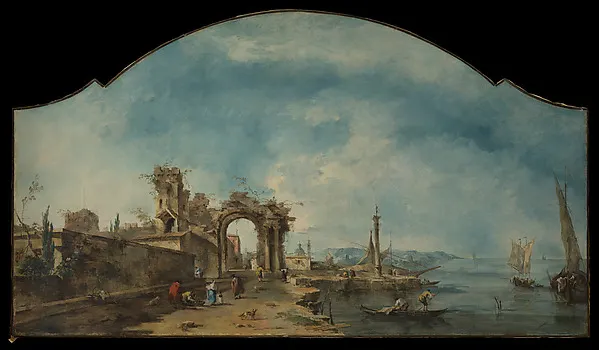 Fantastic Landscape — Francesco Guardi — praca twórcy Piotr Wiśniewska na Freshwall Marketplace