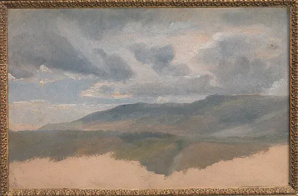 Landscape Study with Clouds — Emile Loubon — praca twórcy Katarzyna Kamińska na Freshwall Marketplace