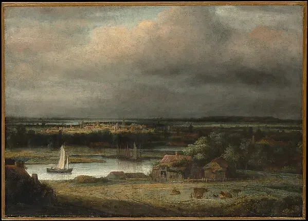 Wide River Landscape — Philips Koninck — praca twórcy Jakub Wieczorek na Freshwall Marketplace