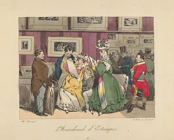 Print Dealer — Henry-Bonaventure Monnier — praca twórcy Weronika Jabłońska na Freshwall Marketplace