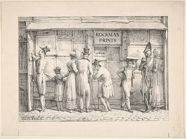 François Delpech's Print Shop — Carle (Antoine Charles Horace) Vernet — praca twórcy Wojciech Wójcik na Freshwall Marketplace
