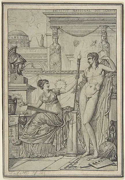 Design for an Allegorical Print — Louis Lafitte — praca twórcy Dorota Zając na Freshwall Marketplace