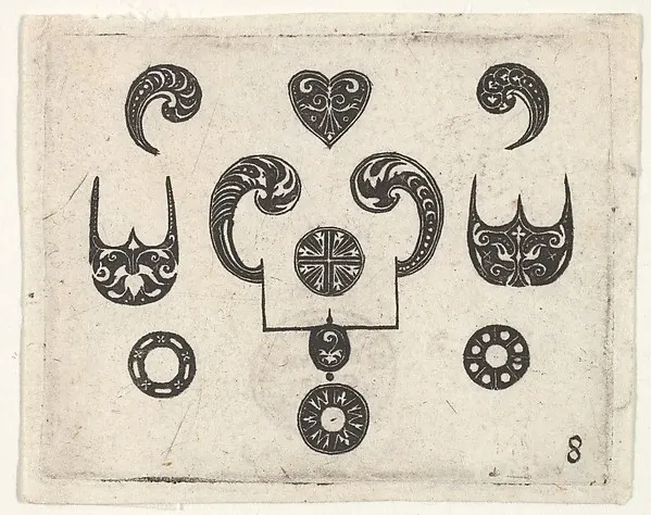 Blackwork Print with Various Motifs — Claes Jansz. Visscher — praca twórcy Mateusz Dąbrowski na Freshwall Marketplace