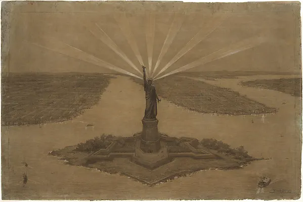Presentation Drawing of \ — Frédéric-Auguste Bartholdi — praca twórcy Paweł Pawlak na Freshwall Marketplace