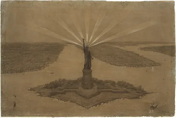 Presentation Drawing of \ — Frédéric-Auguste Bartholdi — praca twórcy Paweł Pawlak na Freshwall Marketplace