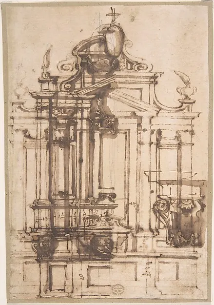 Architectural Drawing — Anonymous, Italian, 16th century — praca twórcy Łukasz Dąbrowski na Freshwall Marketplace