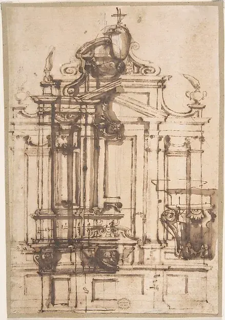 Architectural Drawing — Anonymous, Italian, 16th century — praca twórcy Łukasz Dąbrowski na Freshwall Marketplace