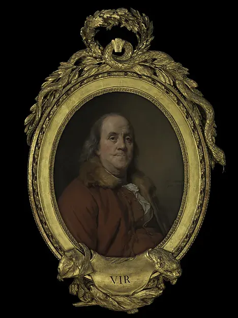 Benjamin Franklin (1706–1790) — Joseph Siffred Duplessis — praca twórcy Katarzyna Kamińska na Freshwall Marketplace