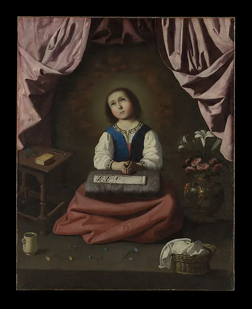 The Young Virgin — Francisco de Zurbarán — praca twórcy Zofia Kamińska na Freshwall Marketplace