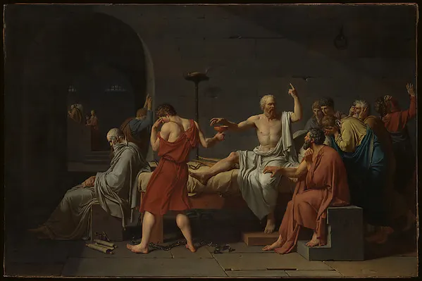 The Death of Socrates — Jacques Louis David — praca twórcy Anna Baran na Freshwall Marketplace