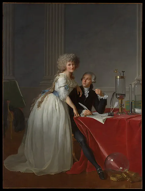 Antoine Laurent Lavoisier (1743–1794) and Marie Anne Lavoisier (Marie Anne Pierrette Paulze, 1758–1836) — Jacques Louis David — praca twórcy Paweł Grabowska na Freshwall Marketplace
