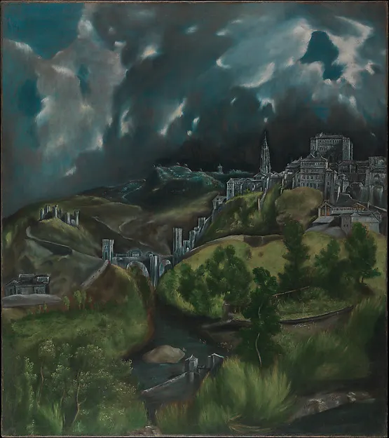 View of Toledo — El Greco (Domenikos Theotokopoulos) — praca twórcy Barbara Sokołowski na Freshwall Marketplace