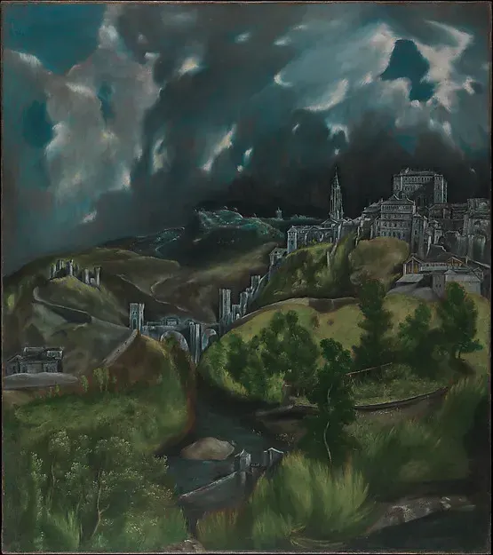 View of Toledo — El Greco (Domenikos Theotokopoulos) — praca twórcy Barbara Sokołowski na Freshwall Marketplace