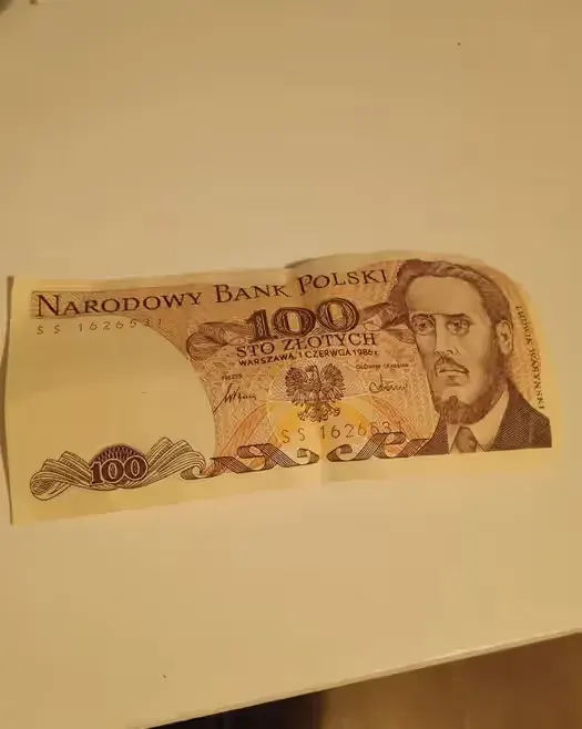 Banknot 100 złotych 1986 — praca twórcy Tony Montana na Freshwall Marketplace