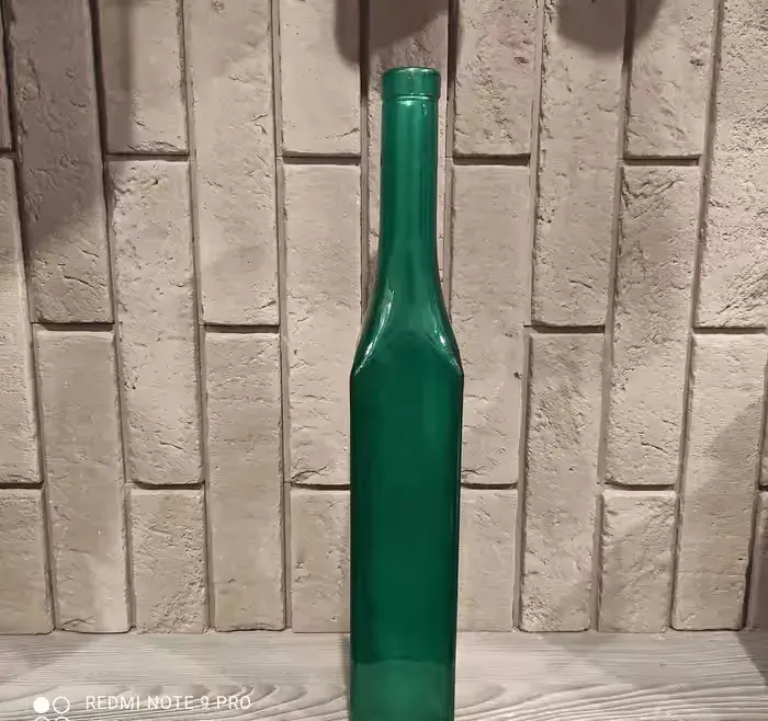 butelka kolekcjonerska kolor morski, morska wys 35 cm — praca twórcy asia na Freshwall Marketplace