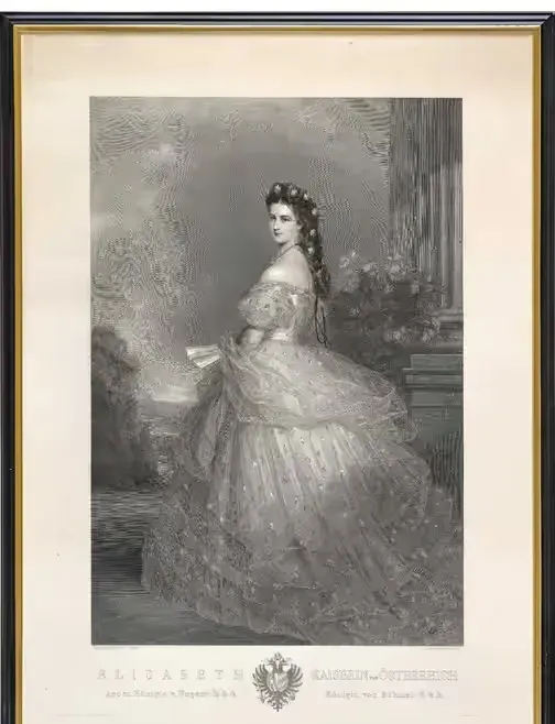 Cesarzowa Austrii i Węgier Elizabeth, wymiar 108cm x 78cm — praca twórcy HERITAGE 2000 na Freshwall Marketplace