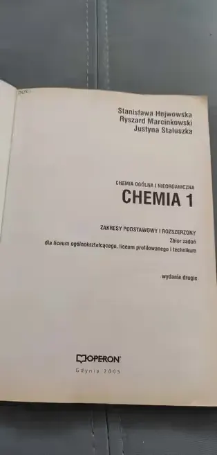 Chemia 1 Zbiór Zadań Stanisława Hejwowska — praca twórcy Piotr na Freshwall Marketplace