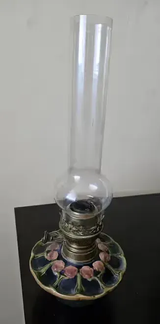Czeska lampa oliwna stara zabytkowa Matador Prima Boheems Cristal — praca twórcy Iza na Freshwall Marketplace