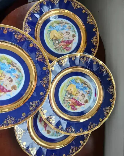 Epiag Czechoslovakia talerze płaskie obiadowe 6 sztuk — praca twórcy piotr na Freshwall Marketplace