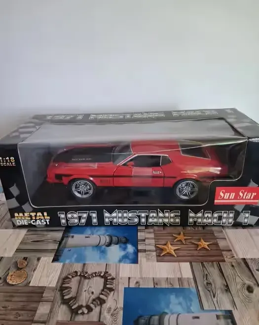 Ford mustang mach 1 sunstar 1:18 kolekcjonerski — praca twórcy Adam na Freshwall Marketplace