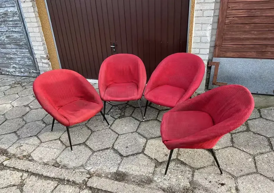 Fotele Muszelki kata 60-te, 70-te oryginał — praca twórcy Szufladki.pl na Freshwall Marketplace