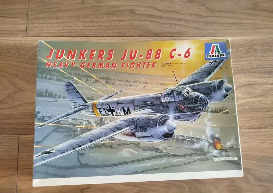 Italeri Junkers JU-88 C-6 1:72 unikat 1987 — praca twórcy Marek na Freshwall Marketplace
