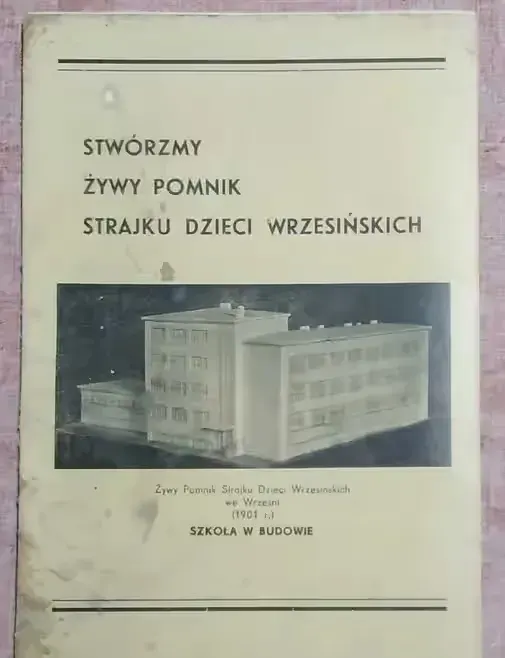 Komitet budowy Żywego Pomnika Strajku Dzieci Wrzesińskich broszura1938 — praca twórcy Wanda na Freshwall Marketplace