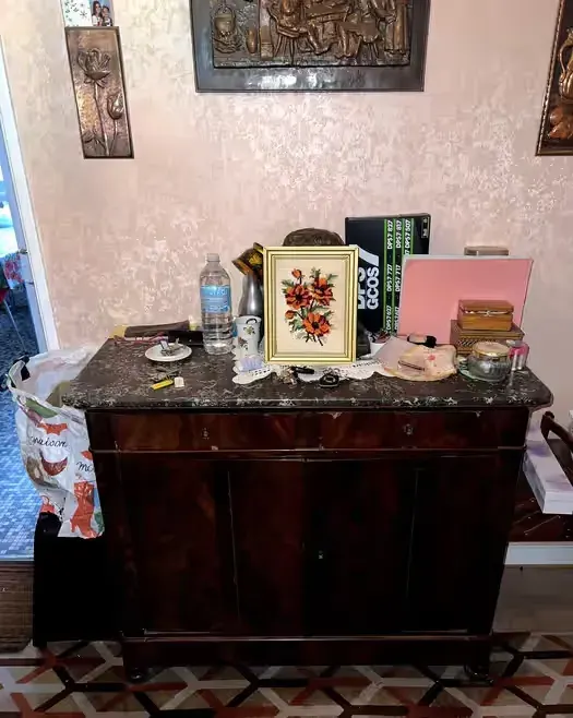 Komoda / Meuble d’appui w Stylu Empire z Kolumnami [Dostawa z Francji] — praca twórcy Adrien na Freshwall Marketplace