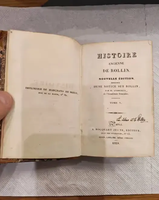 Książka 'Historia starożytna' Charles Rollin 1829 rok — praca twórcy Marek Ostaszewski na Freshwall Marketplace