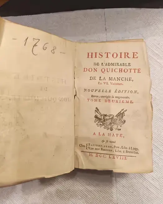 Książka 'Historia Wspaniałego Don Kichota z La Manchy' 1768 rok — praca twórcy Marek Ostaszewski na Freshwall Marketplace