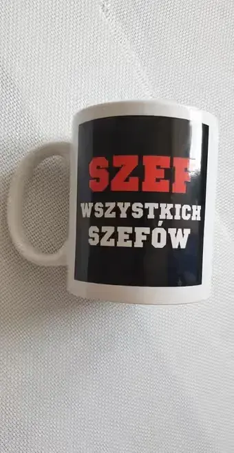 Kubek szef szystkich szefów — praca twórcy Anna na Freshwall Marketplace