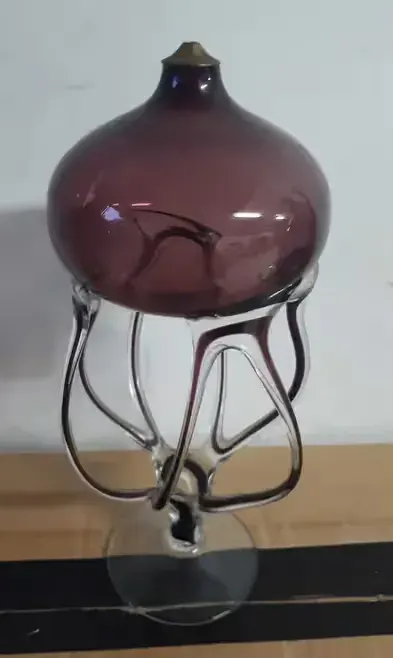 lampka oliwna szklana " Krosno " wysokość 23 cm — praca twórcy Tomek na Freshwall Marketplace