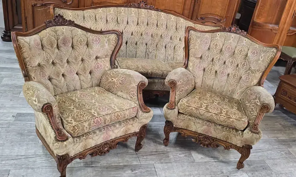 Ludwikowski Komplet Wypoczynkowy / Ludwik / Kanapa / Fotele / Zestaw / — praca twórcy Meble Stylowe Sochaczew na Freshwall Marketplace