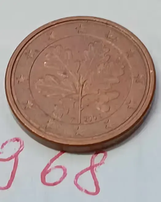 M968, bibelot stara moneta 1 euro cent Niemcy 2002 F starocie vintage — praca twórcy MonetyiOwo na Freshwall Marketplace