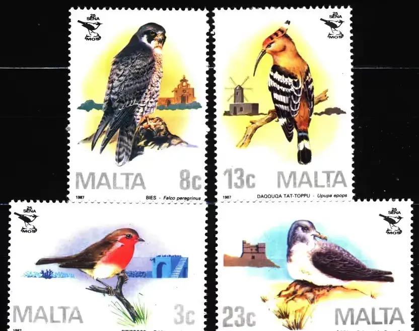 Malta 1987 Mi 762-765 Ptaki MNH — praca twórcy Marek na Freshwall Marketplace