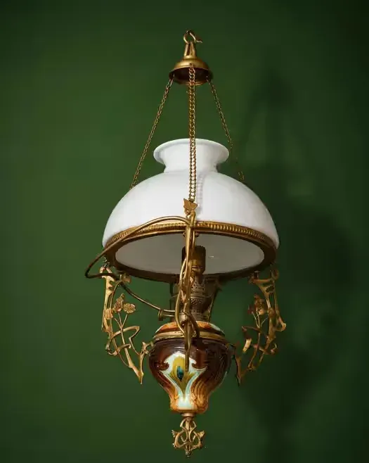 Monumentalna Antyczna Lampa Pałacowa z Majoliki – Unikalny Zabytek — praca twórcy Jacek na Freshwall Marketplace
