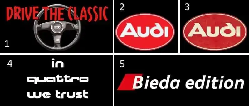 Naklejki Audi Classic — praca twórcy Artur na Freshwall Marketplace