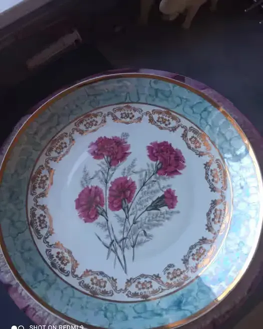 Patera 33" złocona porcelana Wałbrzych — praca twórcy Arpi na Freshwall Marketplace
