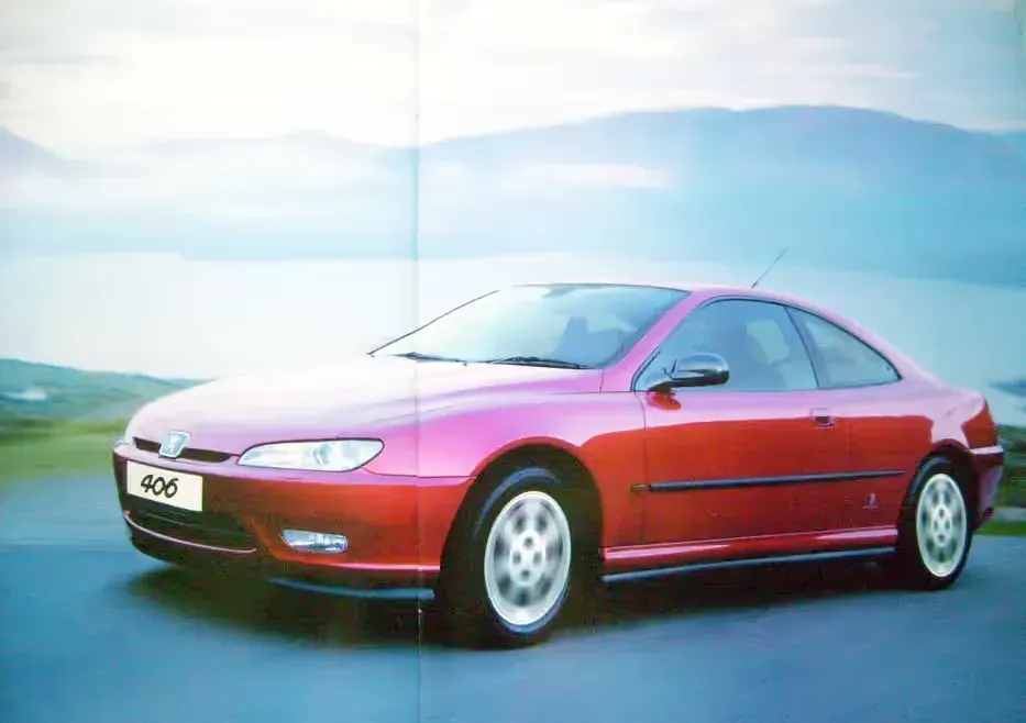 Peugeot 406 Coupe Pininfarina 2001 - prospekt 32 strony, stan IDEALNY ! — praca twórcy Jarosław na Freshwall Marketplace