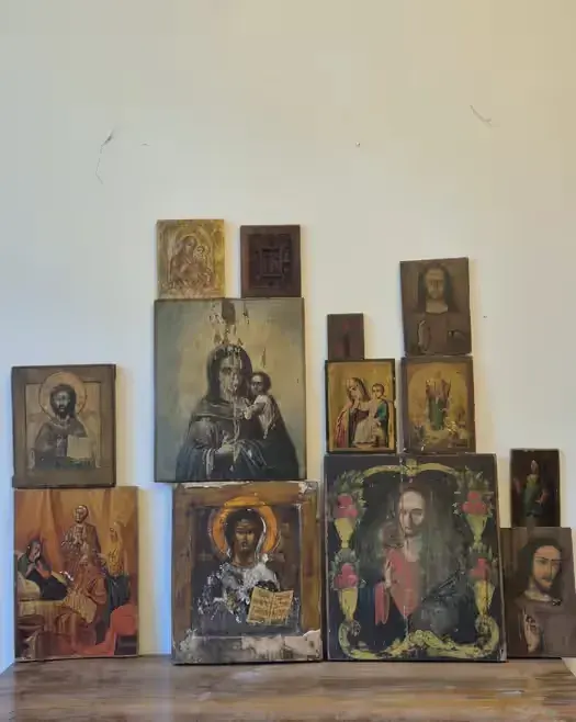 Piękna kolekcja starych ikon i krzyży prawosławnych – CAŁY ZESTAW — praca twórcy grzegorz na Freshwall Marketplace