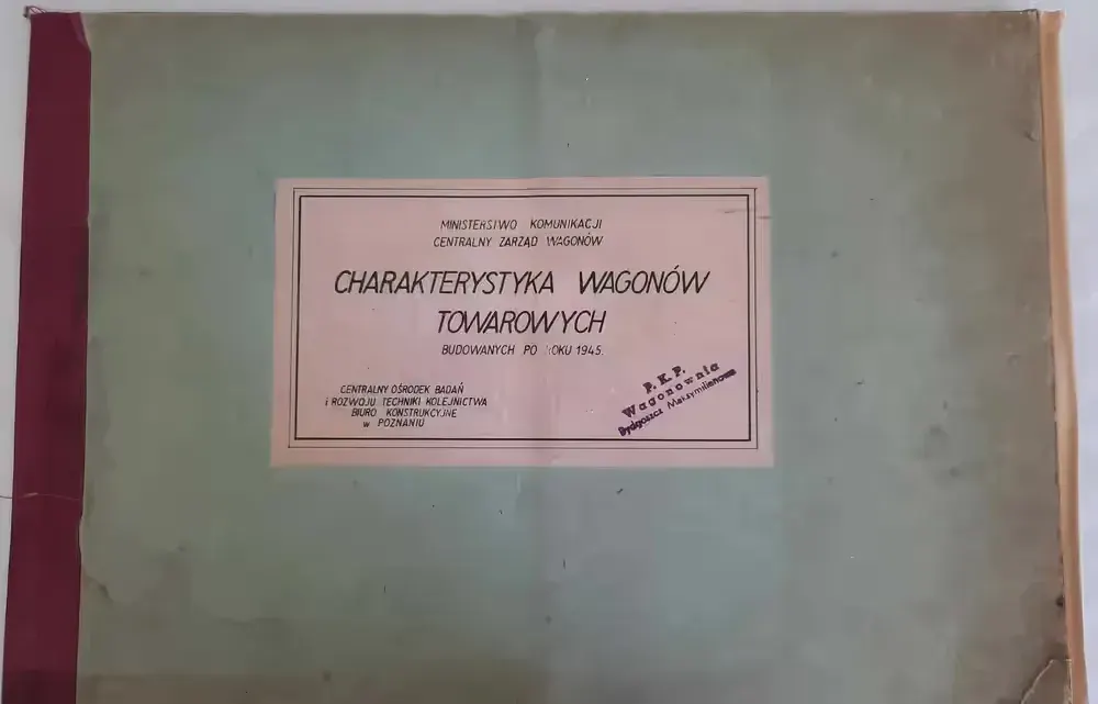 PKP Charakterystyka Wagonów Towarowych po 1945 r. Vintage PRL 1960 r. — praca twórcy galeriaszafa na Freshwall Marketplace
