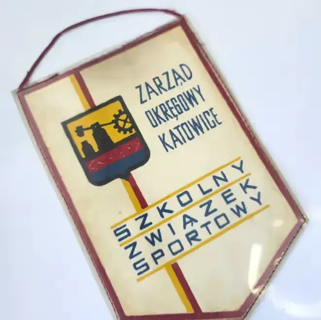 Proporczyk SzS  Zarząd Okręgowy Katowice Herb 1968 — praca twórcy Proporczyki z PRLu na Freshwall Marketplace