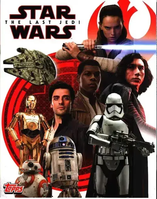 Star Wars: The Last Jedi - Album + zestaw naklejek (Topps) NOWY — praca twórcy Michał na Freshwall Marketplace