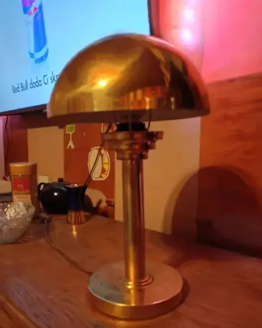 Stara lampa mosiężna grzybek — praca twórcy Sprzedam na Freshwall Marketplace