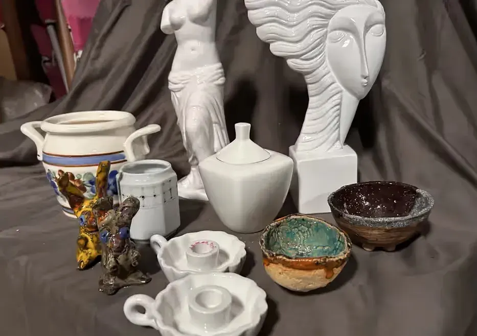 Stara porcelana ceramika przedwojenne figurki retro zestaw vintage — praca twórcy Domowa wyprzedaż na Freshwall Marketplace