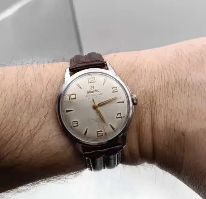 Stary zegarek Atlantic Worldmaster Super De Luxe, kolekcja, lata 50/60 — praca twórcy jjd na Freshwall Marketplace