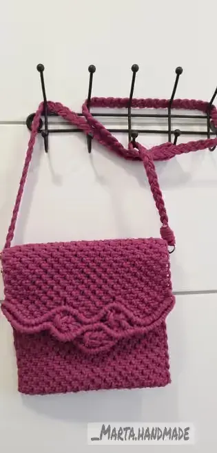 Torebka makrama jagodowa — praca twórcy Marta na Freshwall Marketplace