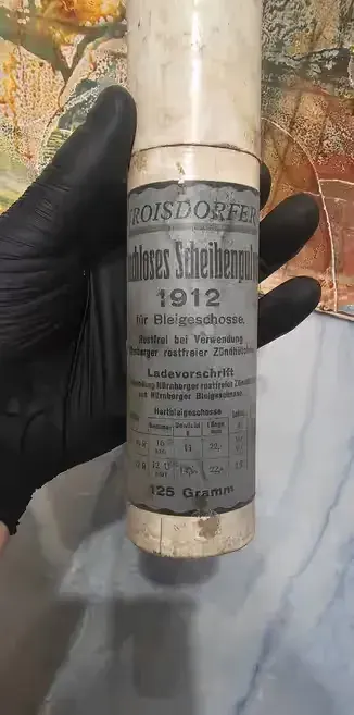 Unikat! Opakowanie po prochu Troisdorfer 1912 - Militaria - Antyk — praca twórcy daniellew444 na Freshwall Marketplace